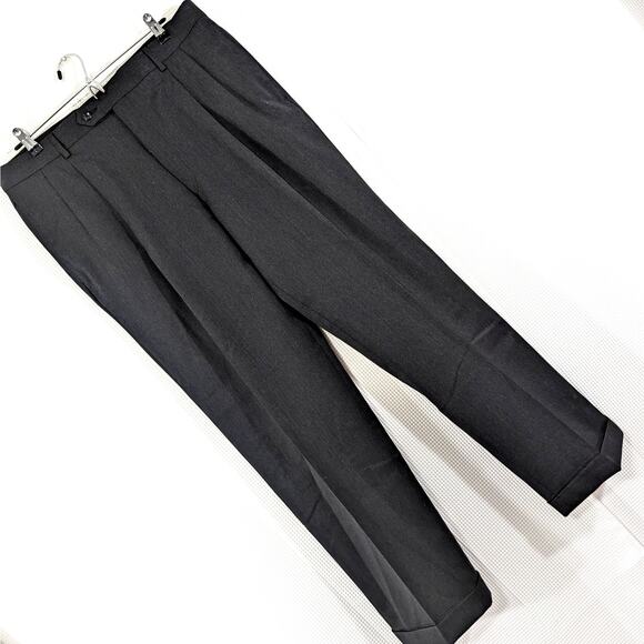 Jos. A. Bank Other - JOSEPH A. BANK! SMART CHARCOAL GRAY WOOL PLEATED FRONT, CUFFED SLACKS! SZ 36x30